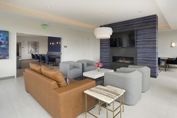 Fireside lobby lounge and wfh space